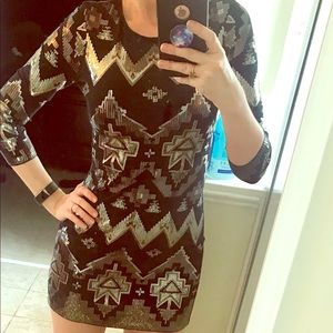 Express sequin dress- worn once!